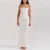 Pleat Strapless Long Dresses Sleeveless Backless Hip Package Lace-up Party Dress Lady New Christmas Cocktail Gowns