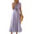 Beach Dress Color Turn Down Collar Single Breasted Sleeveless a Line Long Dresses Vacation Party Dresses