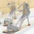 Shoes Rhinestone High Heels Pumps Kitten Heels Party Shoes Open Toe Sandals Heel Stiletto Wedding Shoes