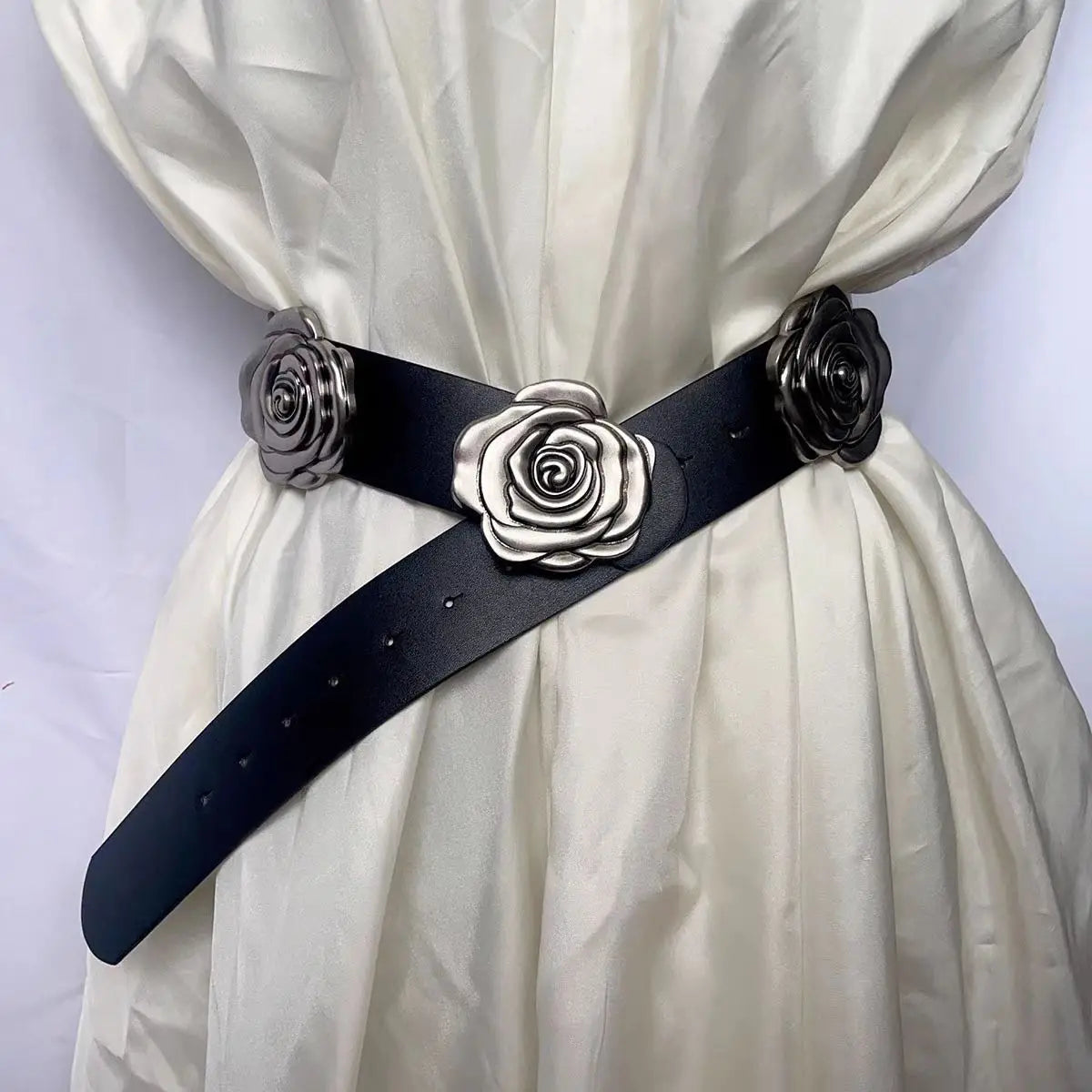 Rose Wide Belt for Decorative Belt Paired With Skirt Versatile Suit Coat Wide Waist Belts Accessories