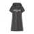 Jumpsuit for Letter Print and Color-blocked Sports Style New in Summer Slim Fit Hooded Mid-length Dress