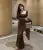 Autumn Long Dresses for Long Sleeves Square Collar Korean Style Slim Fit Mermaid Basic Vestidos New