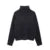 Loose Burgundy Cloak Cape Sweater Knit Turtleneck Loose Raglan Sleeve Pullovers Female Autumn Lady Asymmetric Outwear