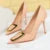 Shoes 10 Cm Metal Buckle Pumps ’s Banquet Shoes Stilettos High Heels Party Shoes