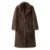 Long Faux Fox Fur Coat Winter Warm Fluffy Fur Jacket Female Street Furry Outerwear Overcoat