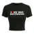 I Love My Hot Boyfriend Print Tshirt Hip Hop Summer Tops Street Harajuku Short T-shirtelastic Comfortable Tshirts Female