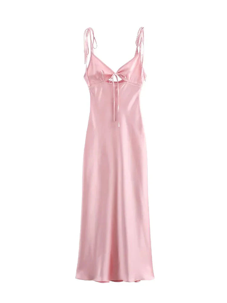 Bellamy | Sleeveless Satin Maxi Dress