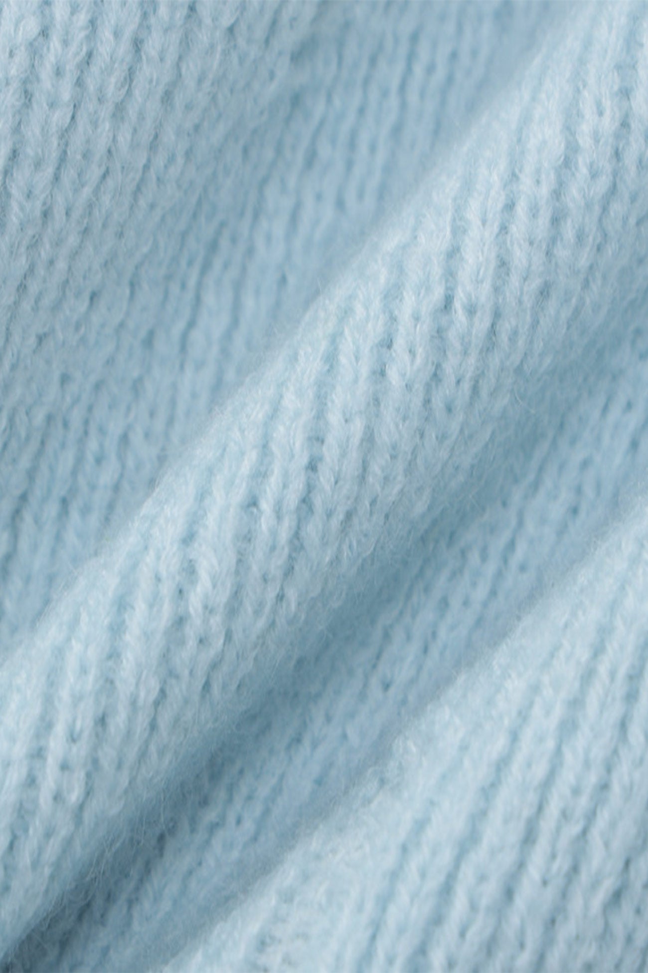 Sky Blue Button-front Knitted Two Piece Skirts