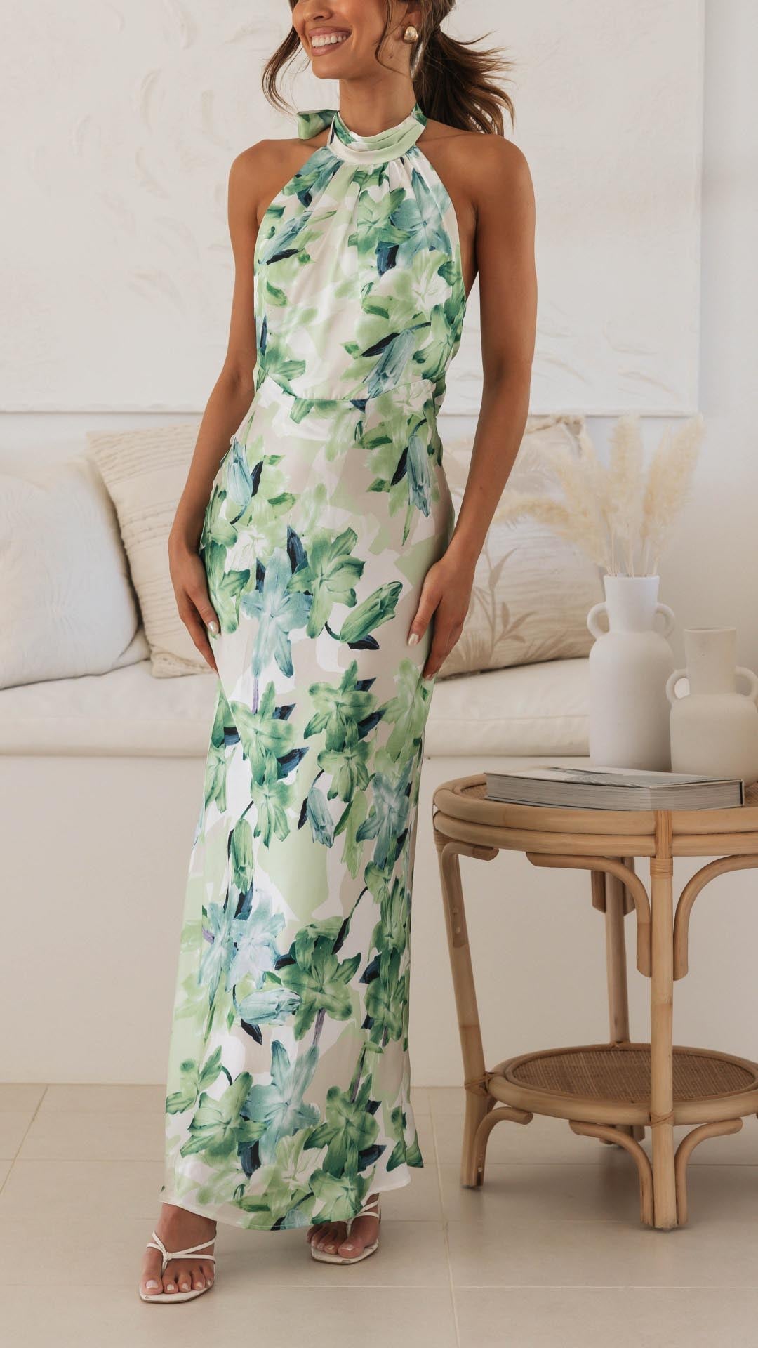 Shannon | Halter Maxi Dress