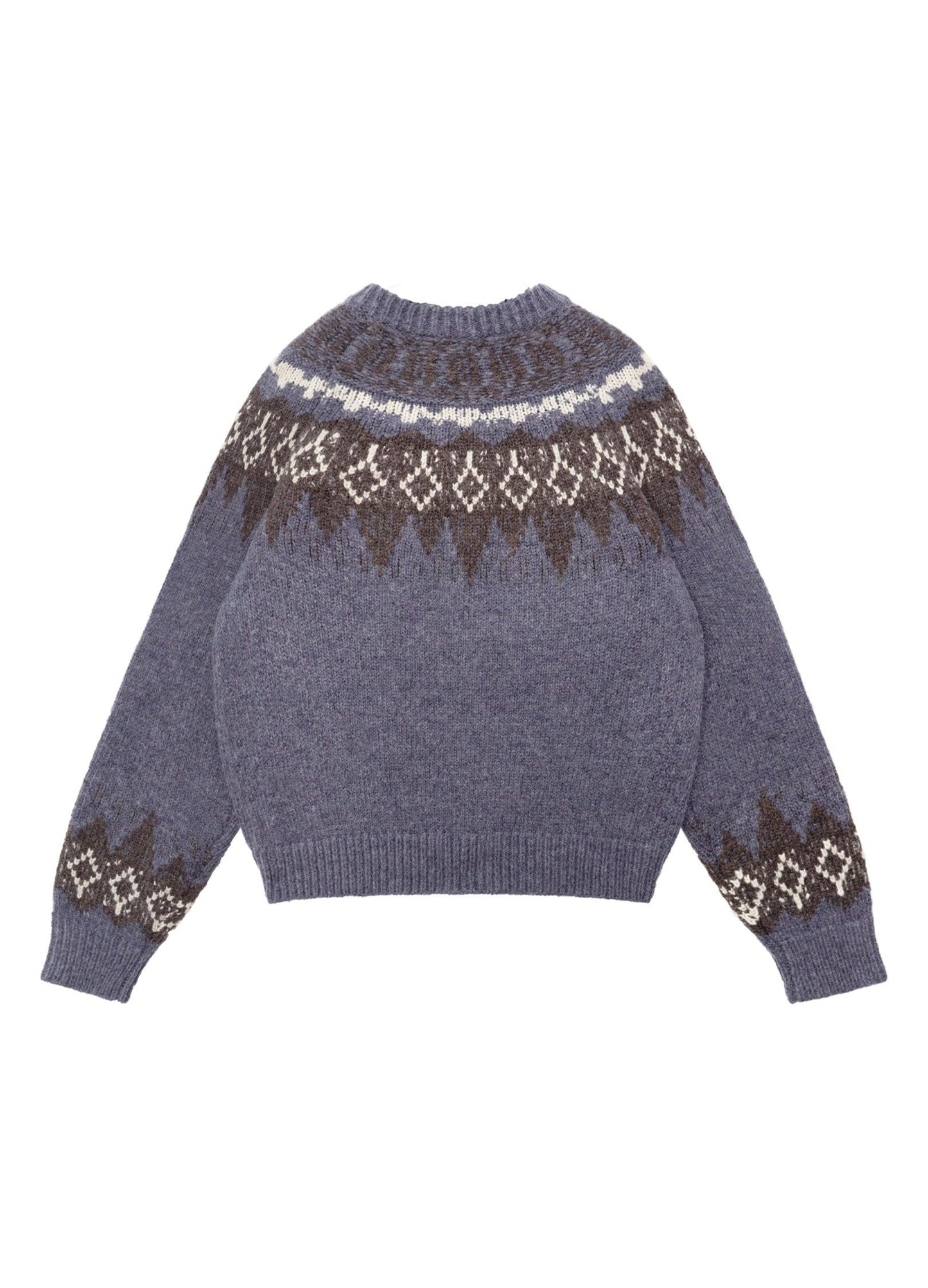 Cozy Tartan Wool Blend Zip-up Sweater