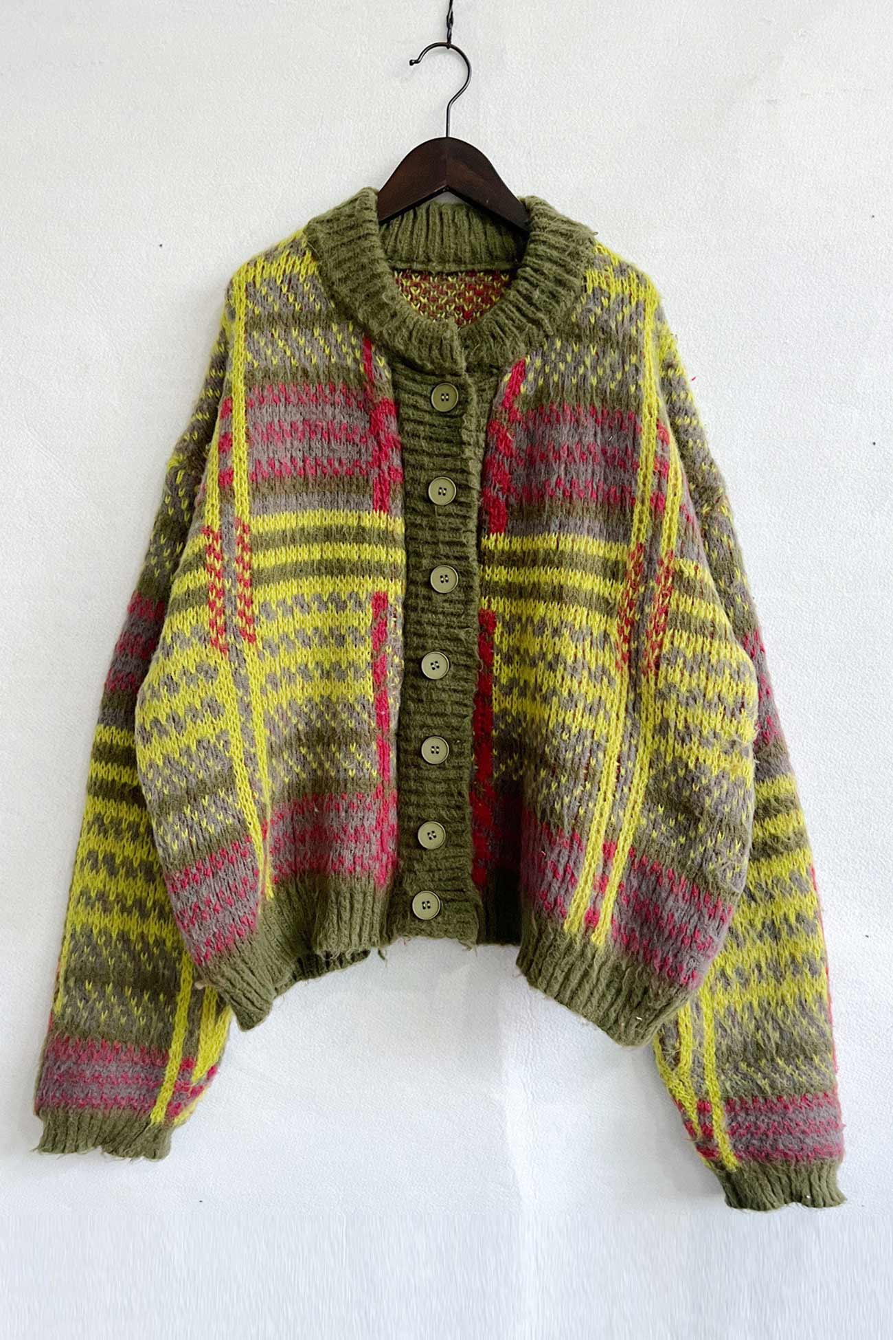 Contrast Striped Cardigan