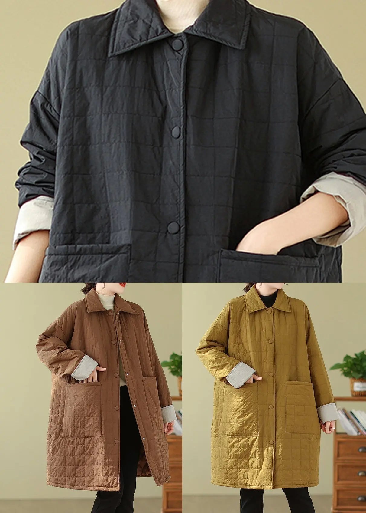 Fine Cotton Filled Coat Winter