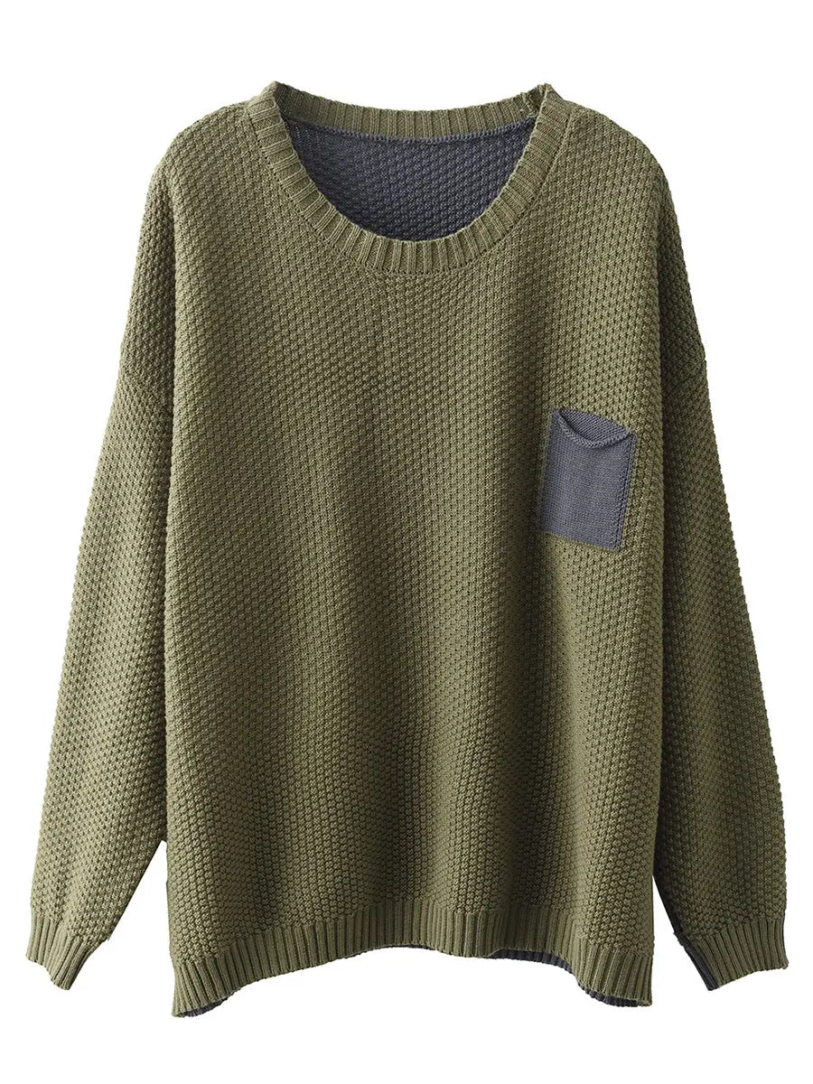 Colorblock Knitted Sweater