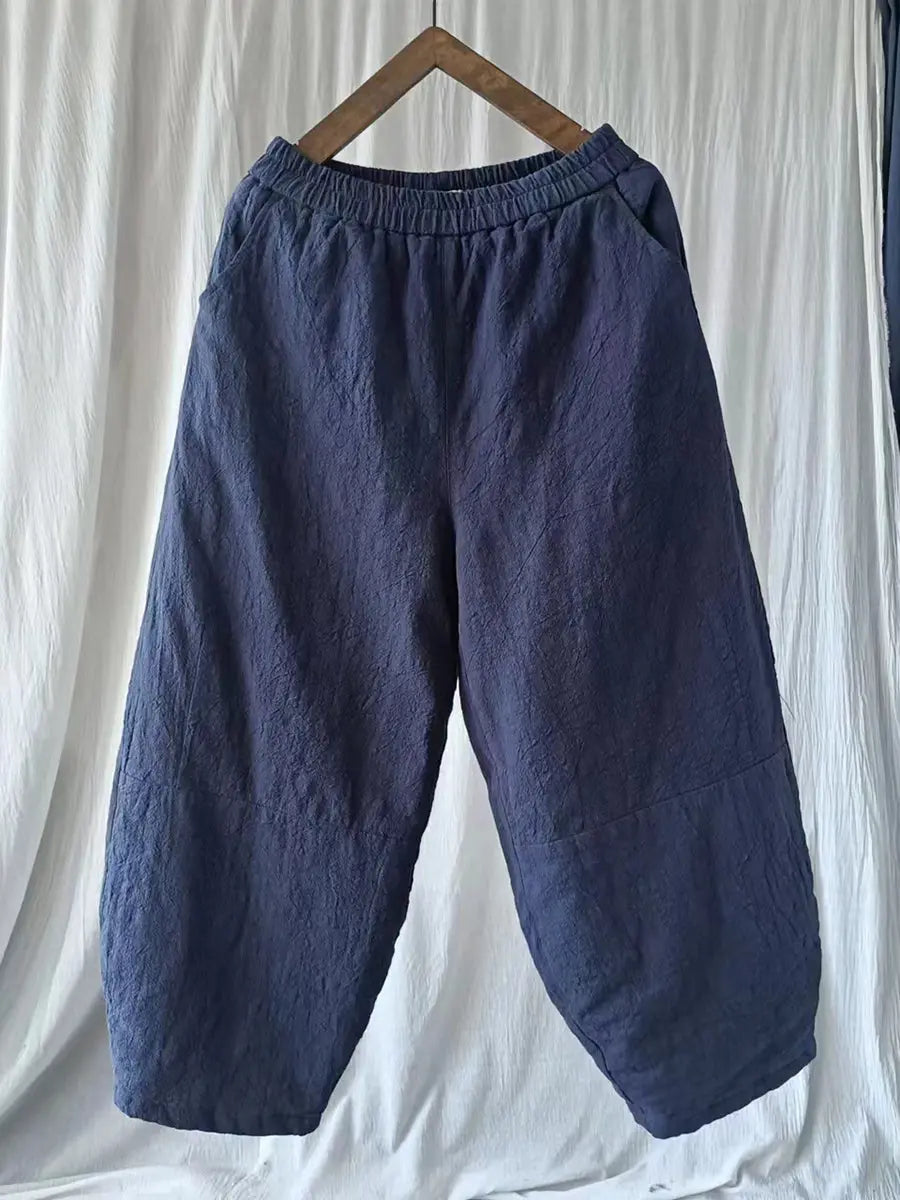 Ramie Padded Harem Pants
