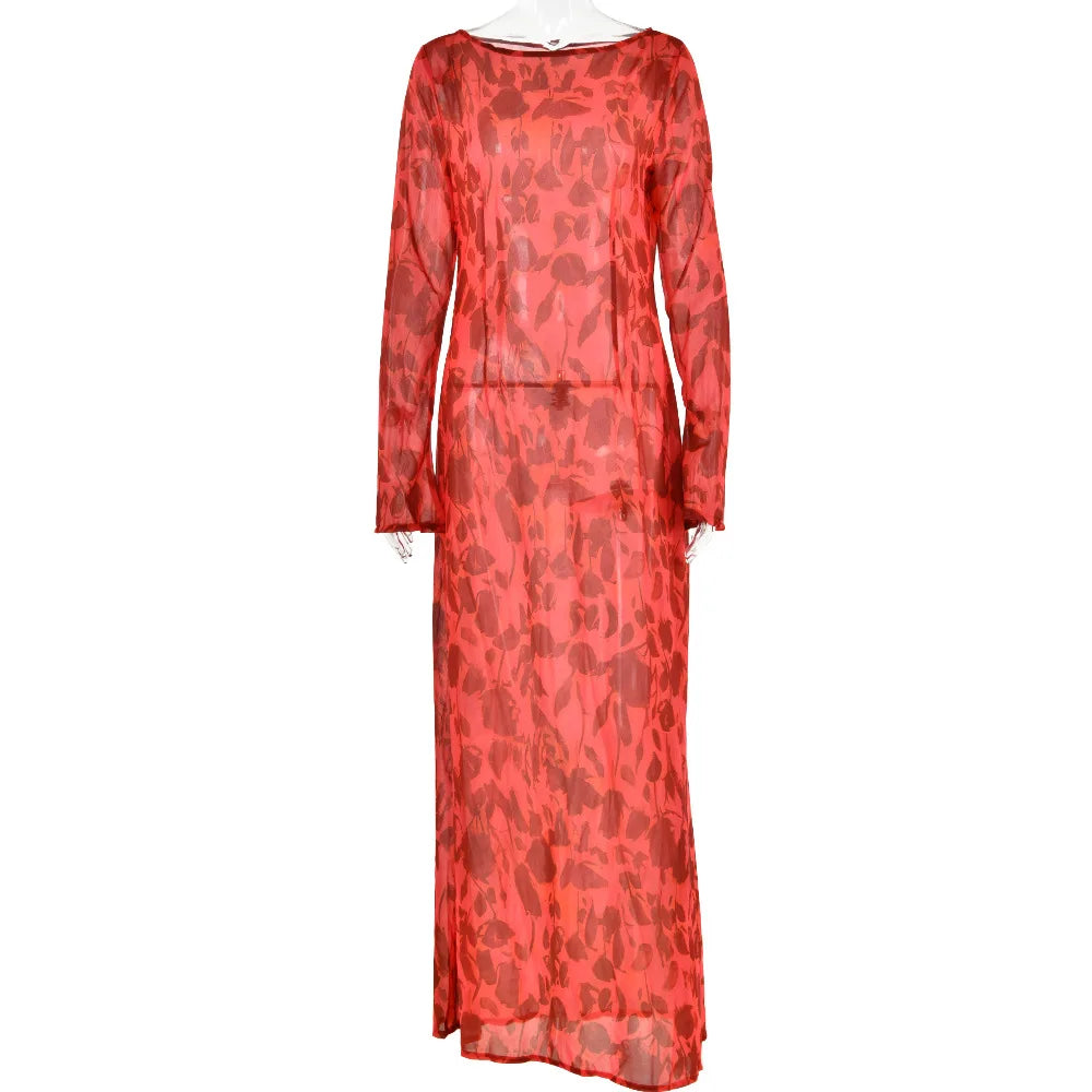 Vacation Party Zebra Printed Maxi Dress