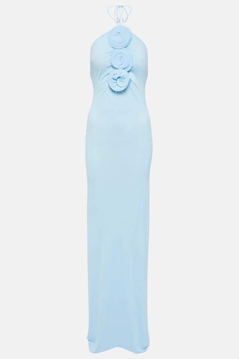 Alexia Halterneck -applique Maxi Dress