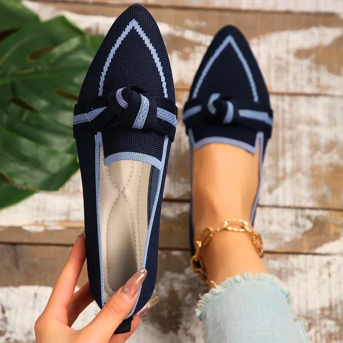 Valentina Knit Flats