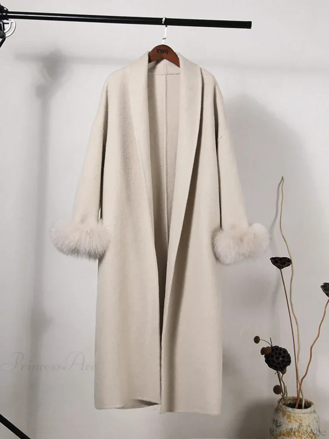 Brown Woolen Tops Overcoat