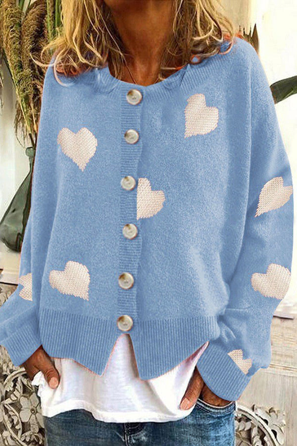 Heart Sweater Cardigan