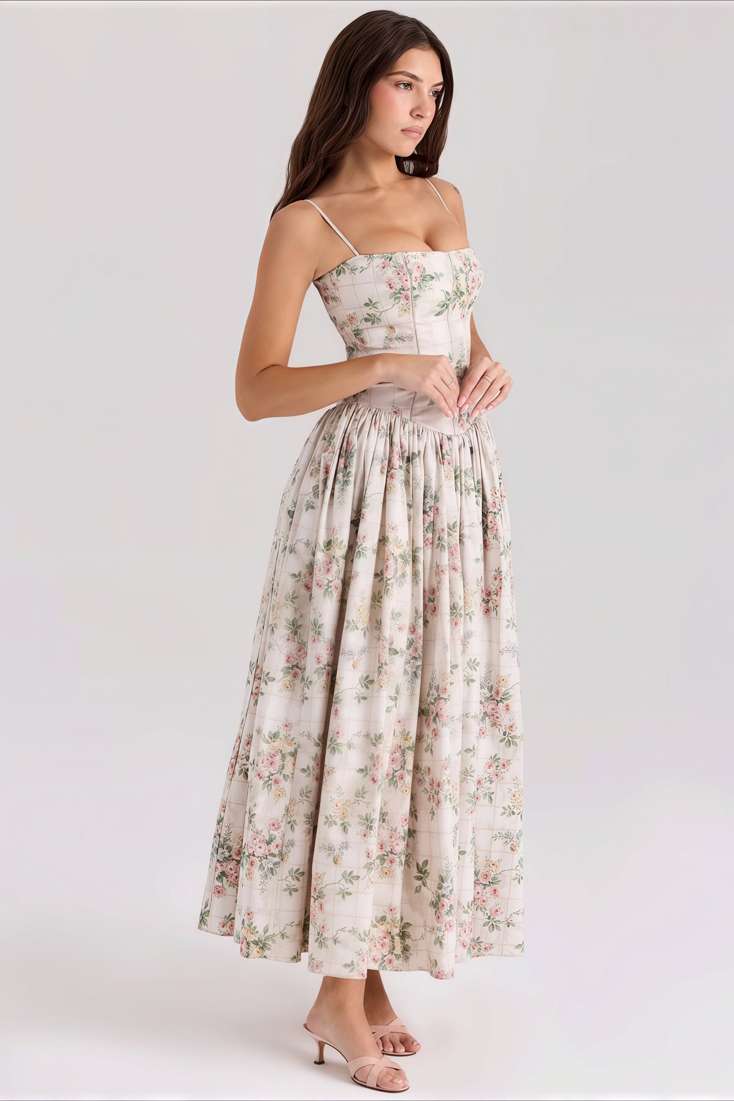 Waist Tie Tube Cami Vacation Maxi Dress