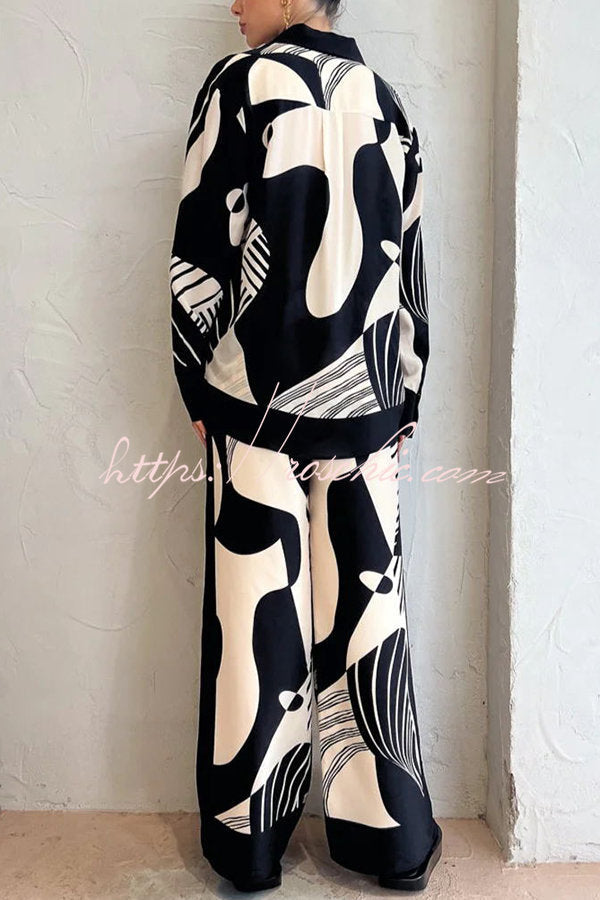 Delightful Elastic Waist Pocketed Wide Leg Drape Pants