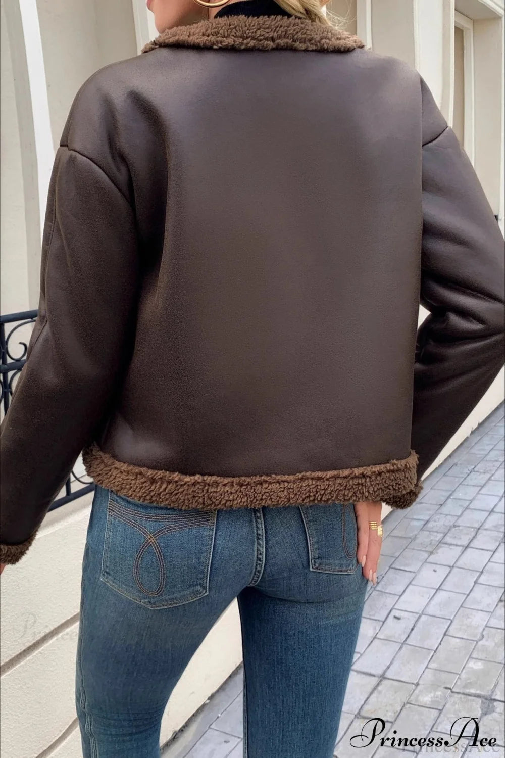 Fleece Collar Warm Coat