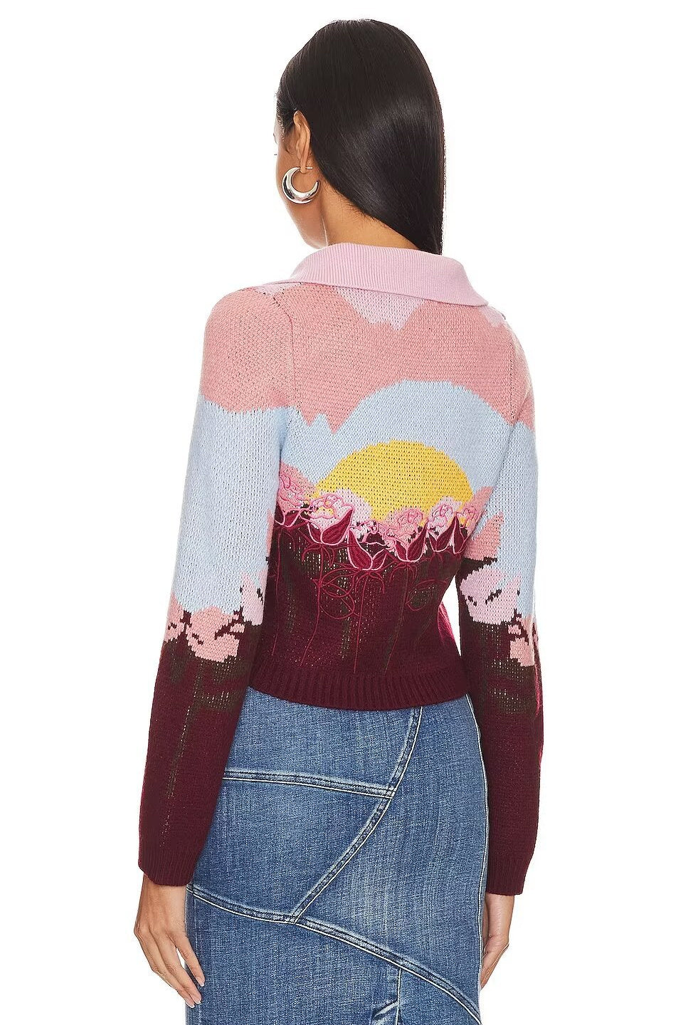 Michelle Jacquard Knit Cardigan