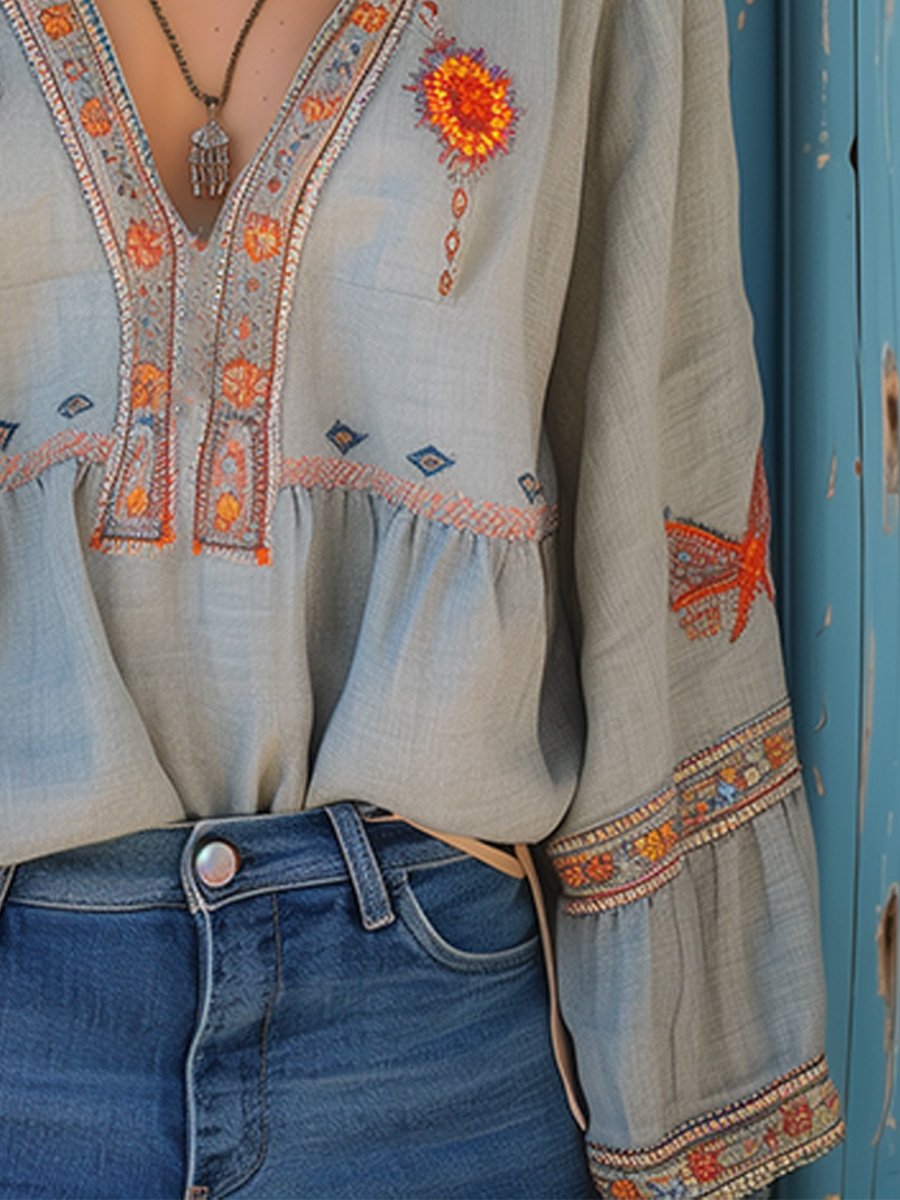 Kaitlyn | ’s Summer Embroidered Blouse
