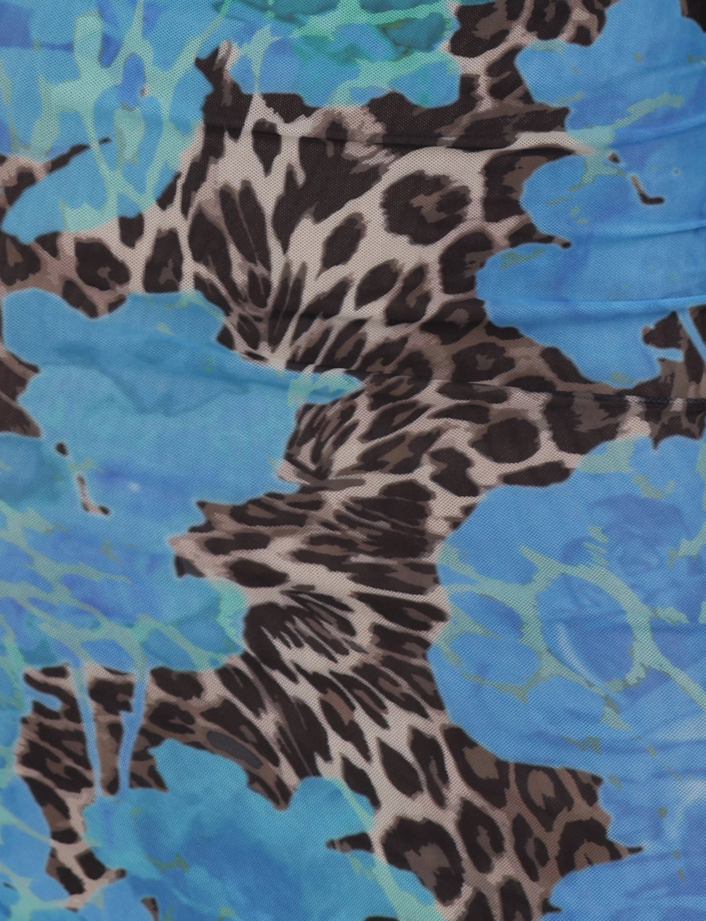 Arlette Radiant Maxi Dress - Blue Leopard