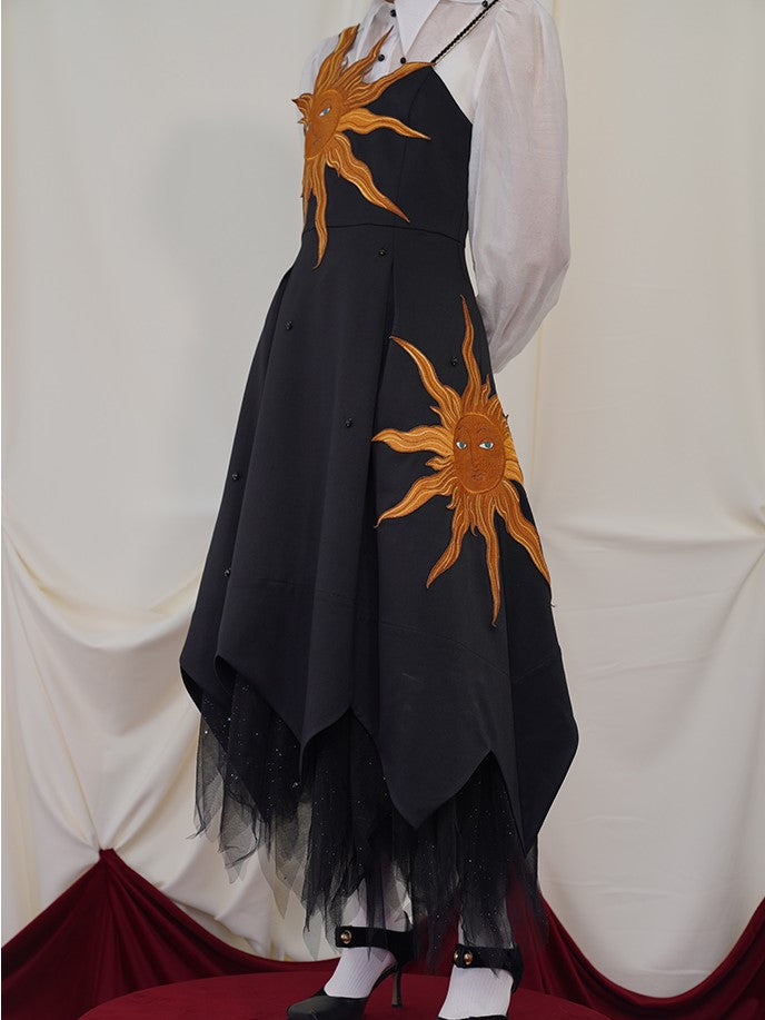 Twilight Sun Embroidered Dress