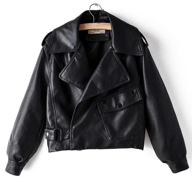 Dressbetty - Faux Leather Pu Coats