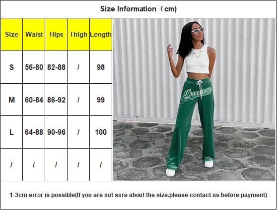 Velvet Wide Leg Pants High Waist Green Harem Trousers Female Autumn Clothes Loose Sport Wear