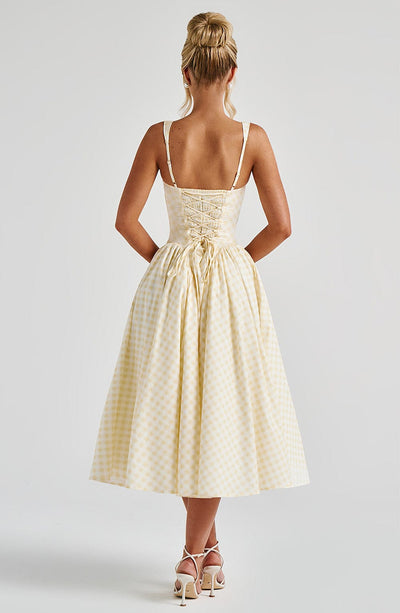 Serenity - Modern Elegance Midi Dress