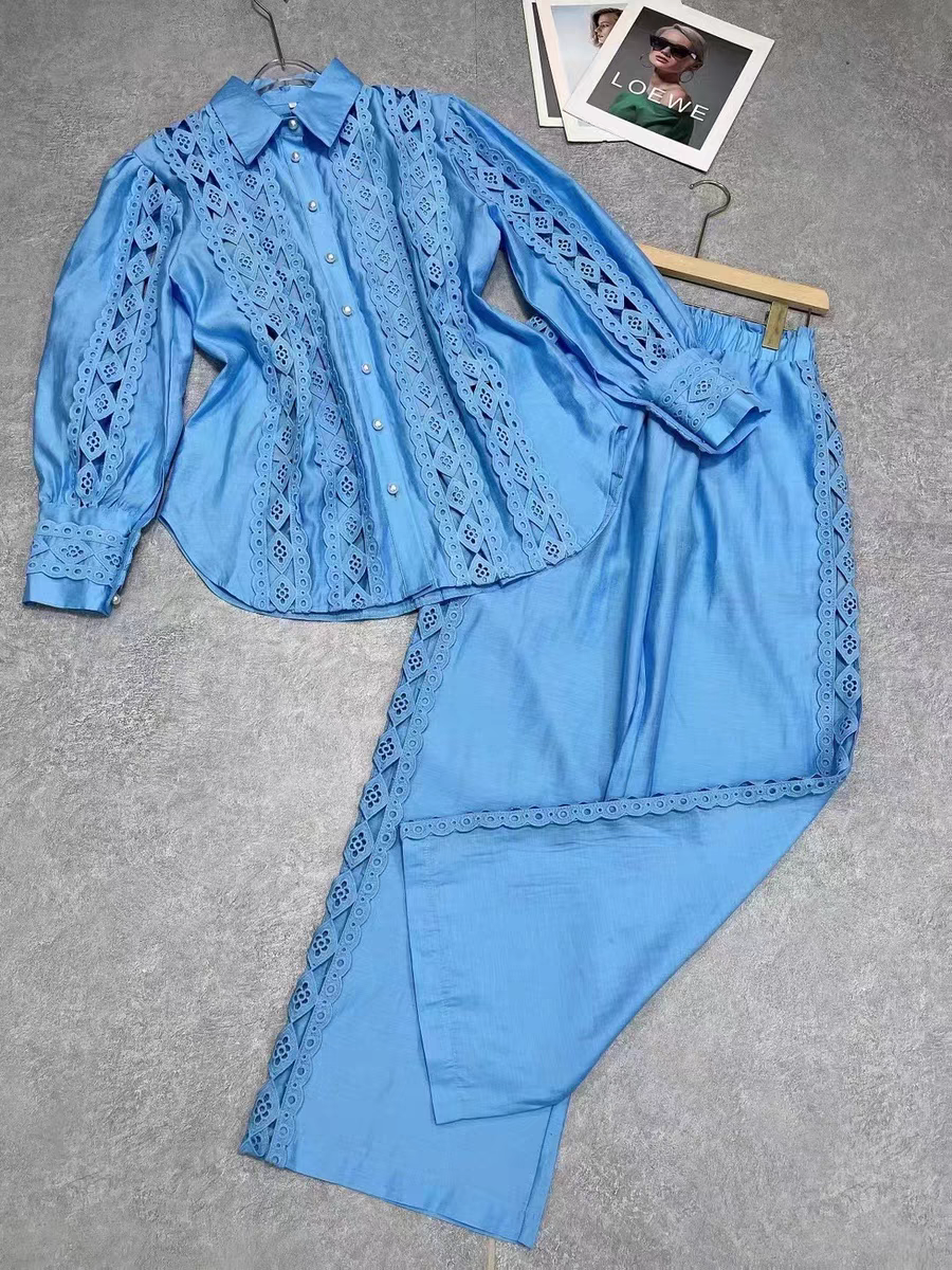Emroidred Coord Set Shirt & Pant