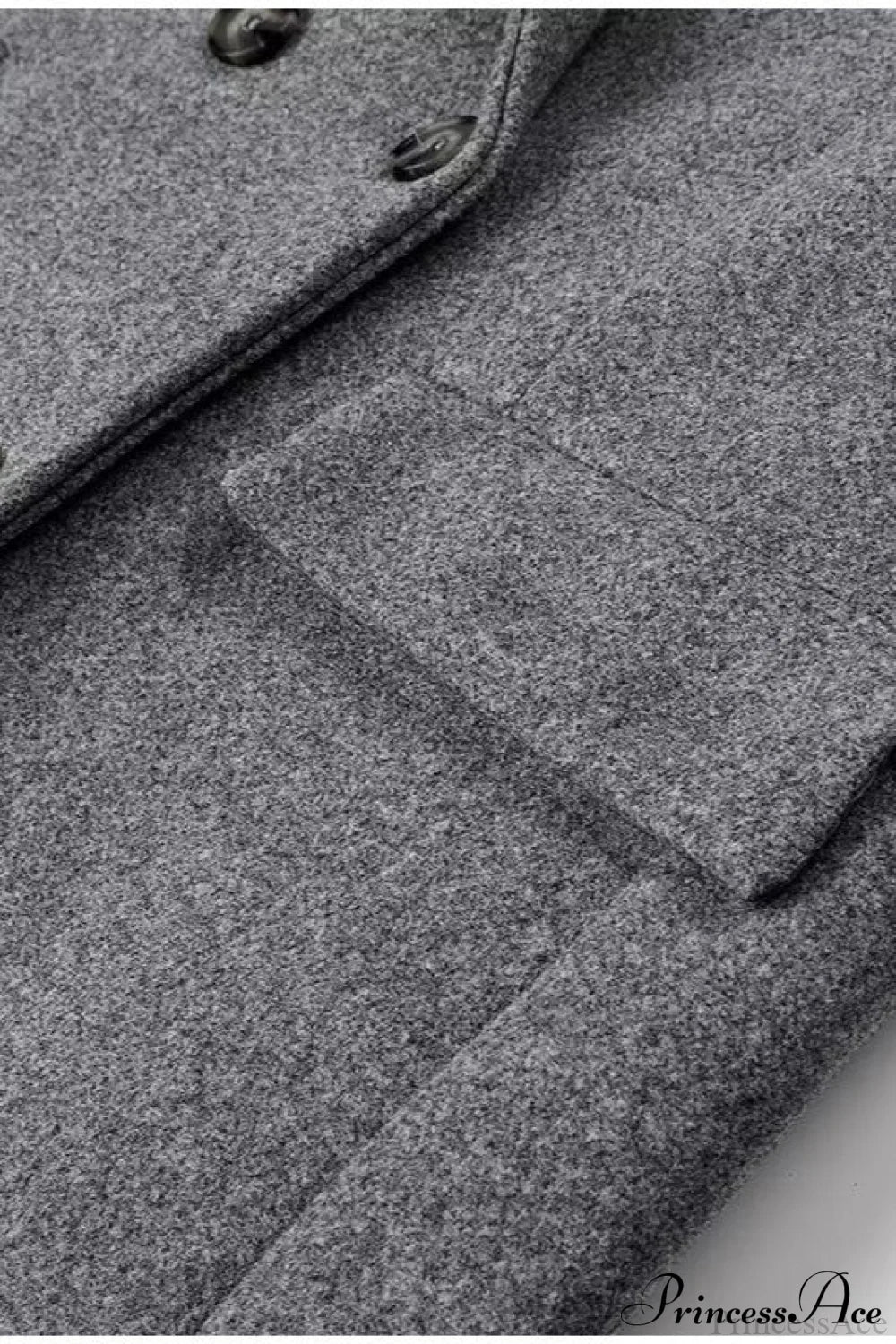 Tweed Collared Single Breasted Overcoat