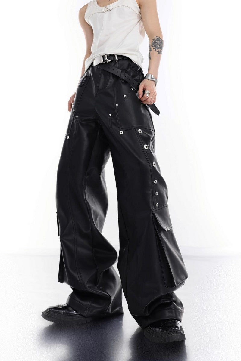Riveted Leather Pants