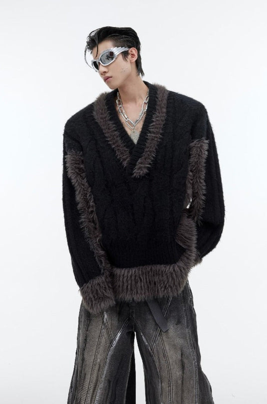 V-neck Pullover Sweater