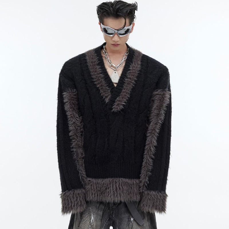V-neck Pullover Sweater