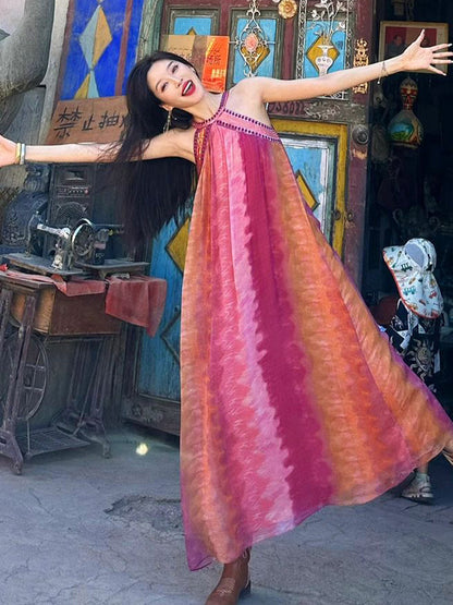 Tie-dye Maxi Dress for