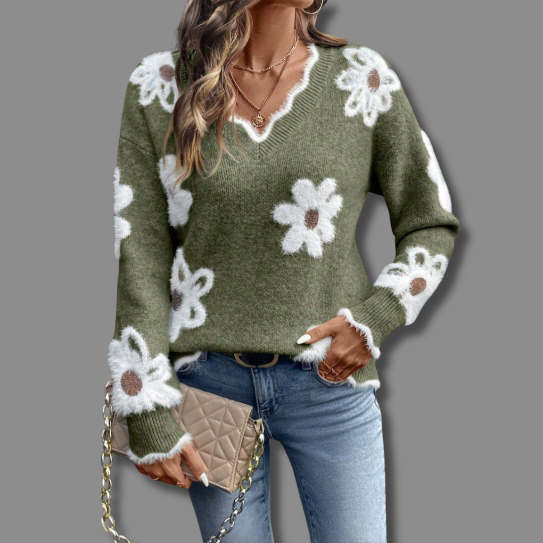 Thea – V-neck Sweater