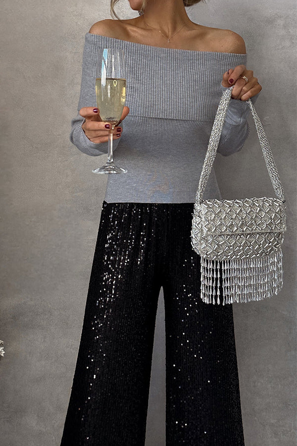 Multi-position Gray Basic Sweater