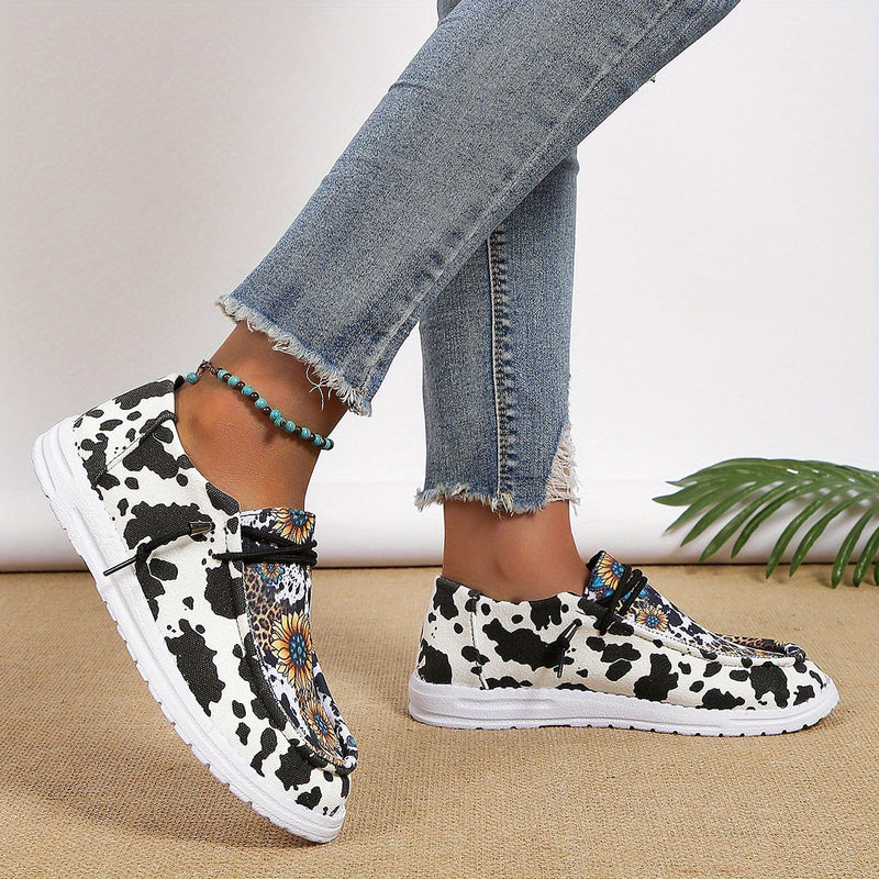 Sunflower Print Canvas Shoes Re F4145