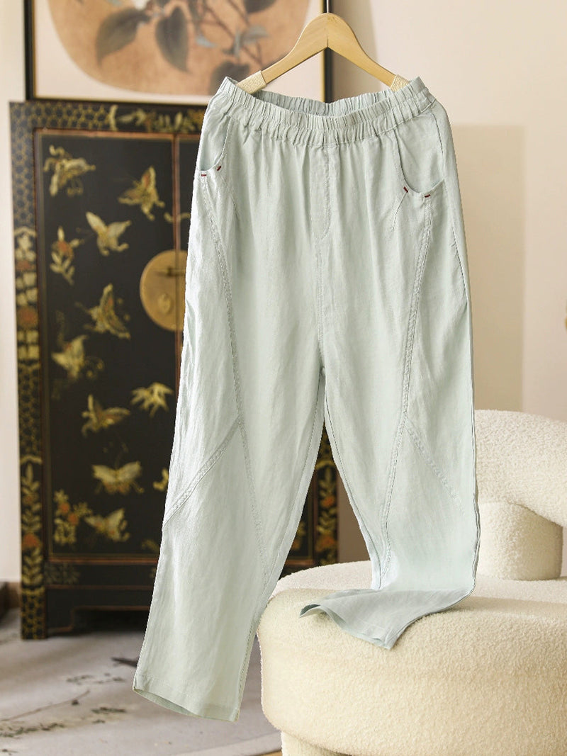 Summer Thin Ramie Harem Pants Cx051