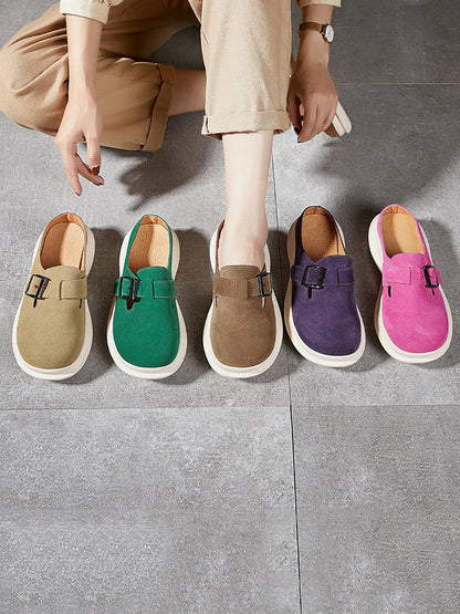 Summer Suded Leather Slippers As1015