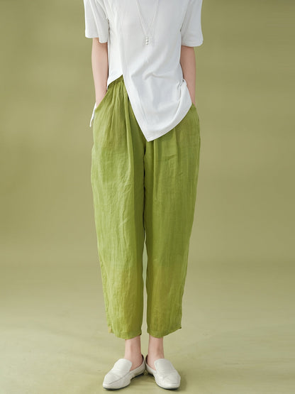 Summer Ramie Harem Pants Kl1022