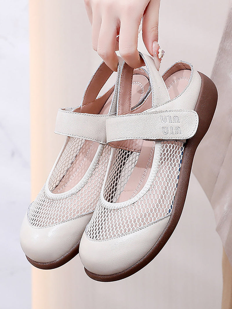 Summer Leather Low Heel Sandals As1057