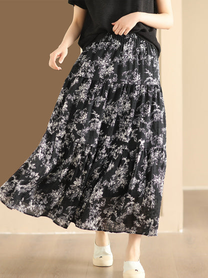Summer Cotton Loose Skirt Bn1017