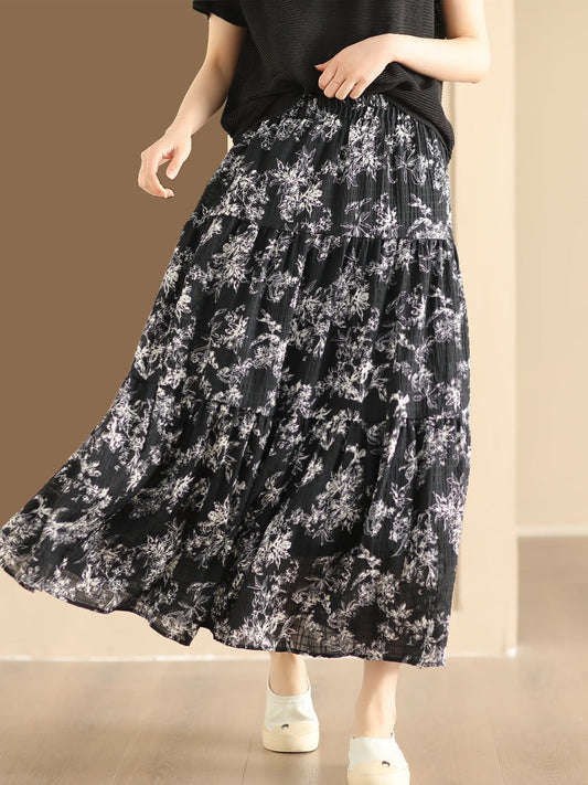 Summer Cotton Loose Skirt Bn1017