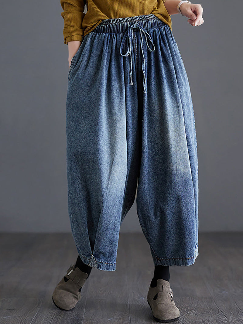 Summer Washed Wide-leg Denim Pants Co1020