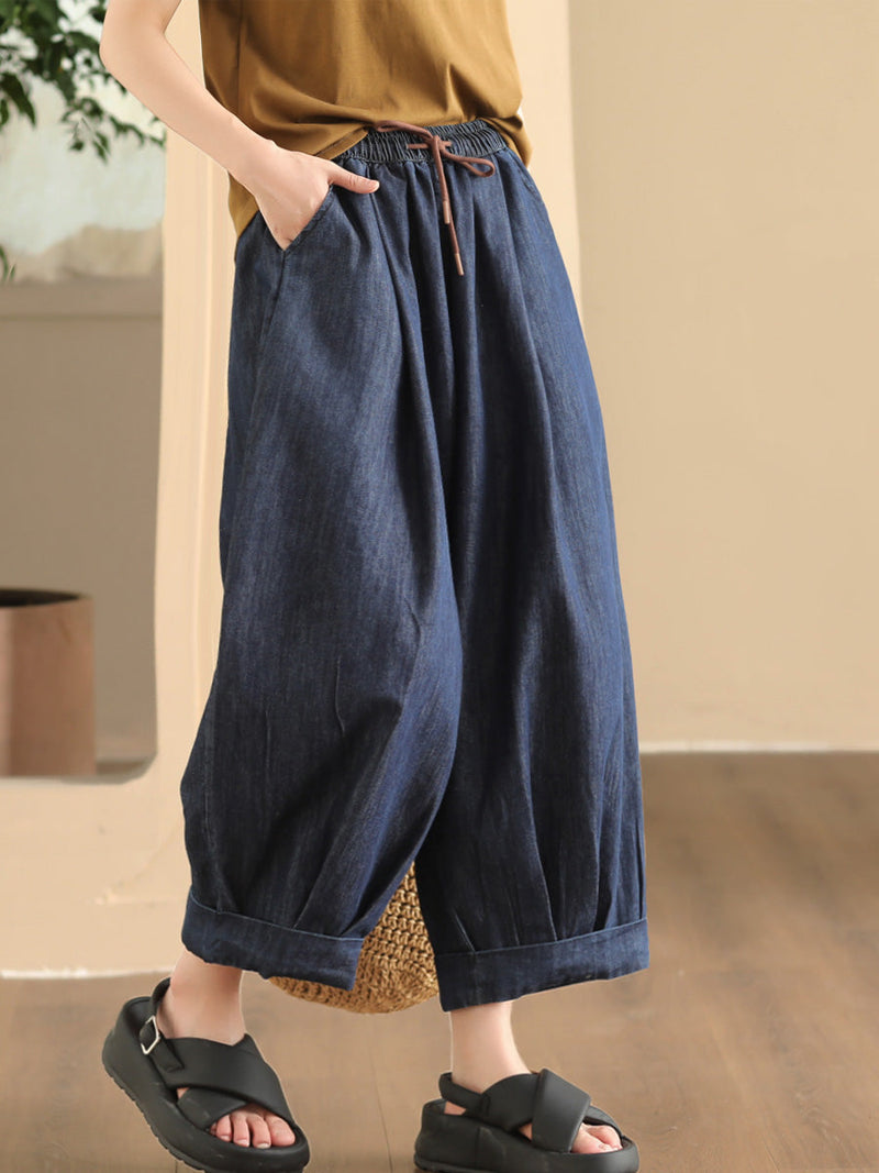 Summer Denim Loose Harem Pants Fd003
